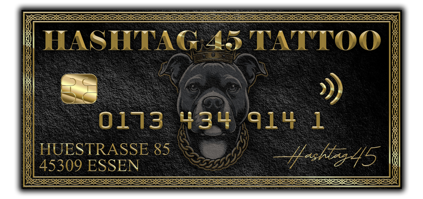 Hashtag 45 Tattoo Gift Card