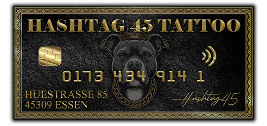 Hashtag 45 Tattoo Gift Card